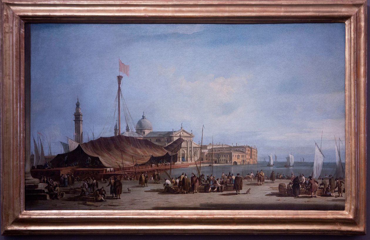 Uitzicht vanaf San Giorgio Maggiore door Francesco Guardi