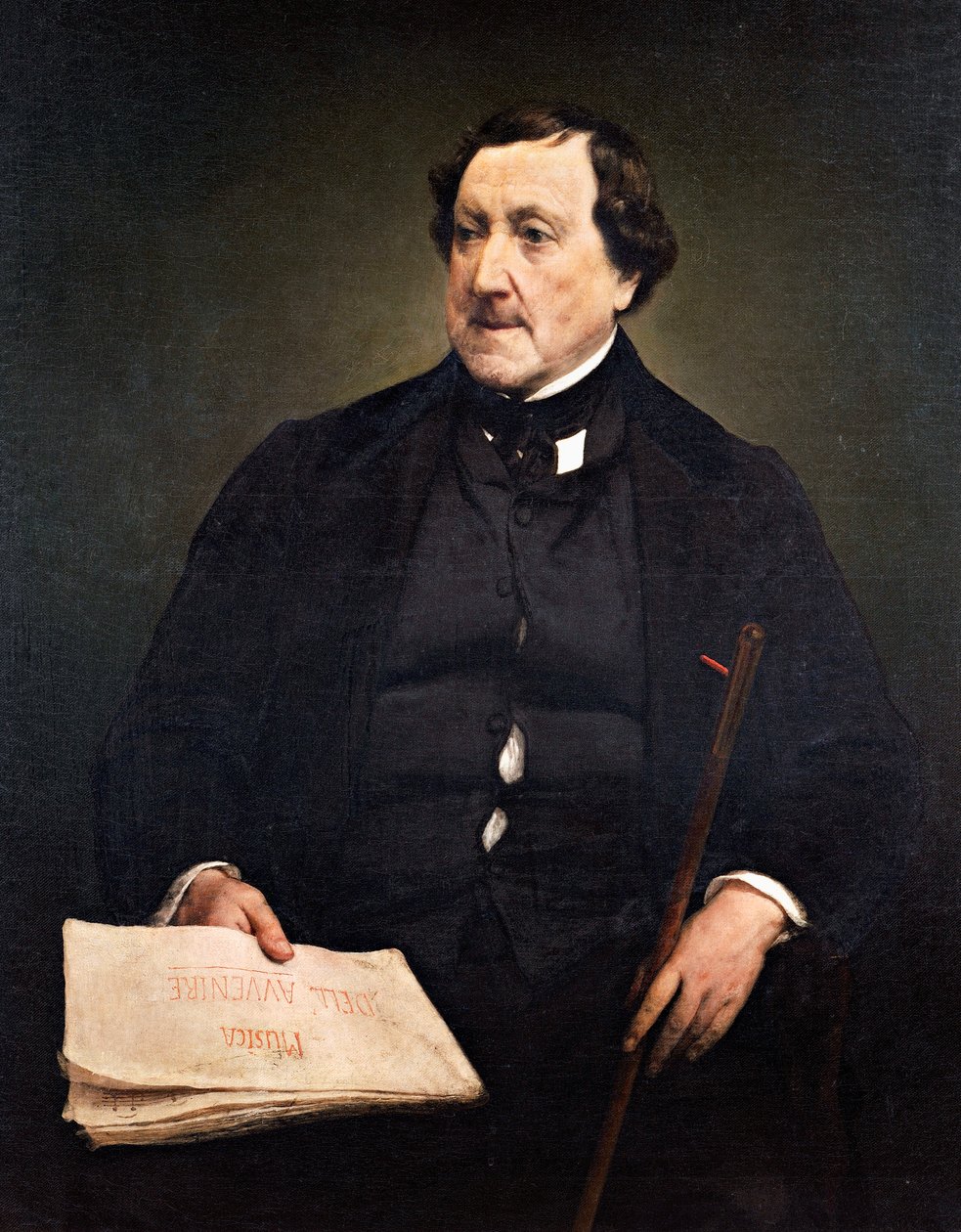 Portret van Gioachino Rossini door Francesco Hayez