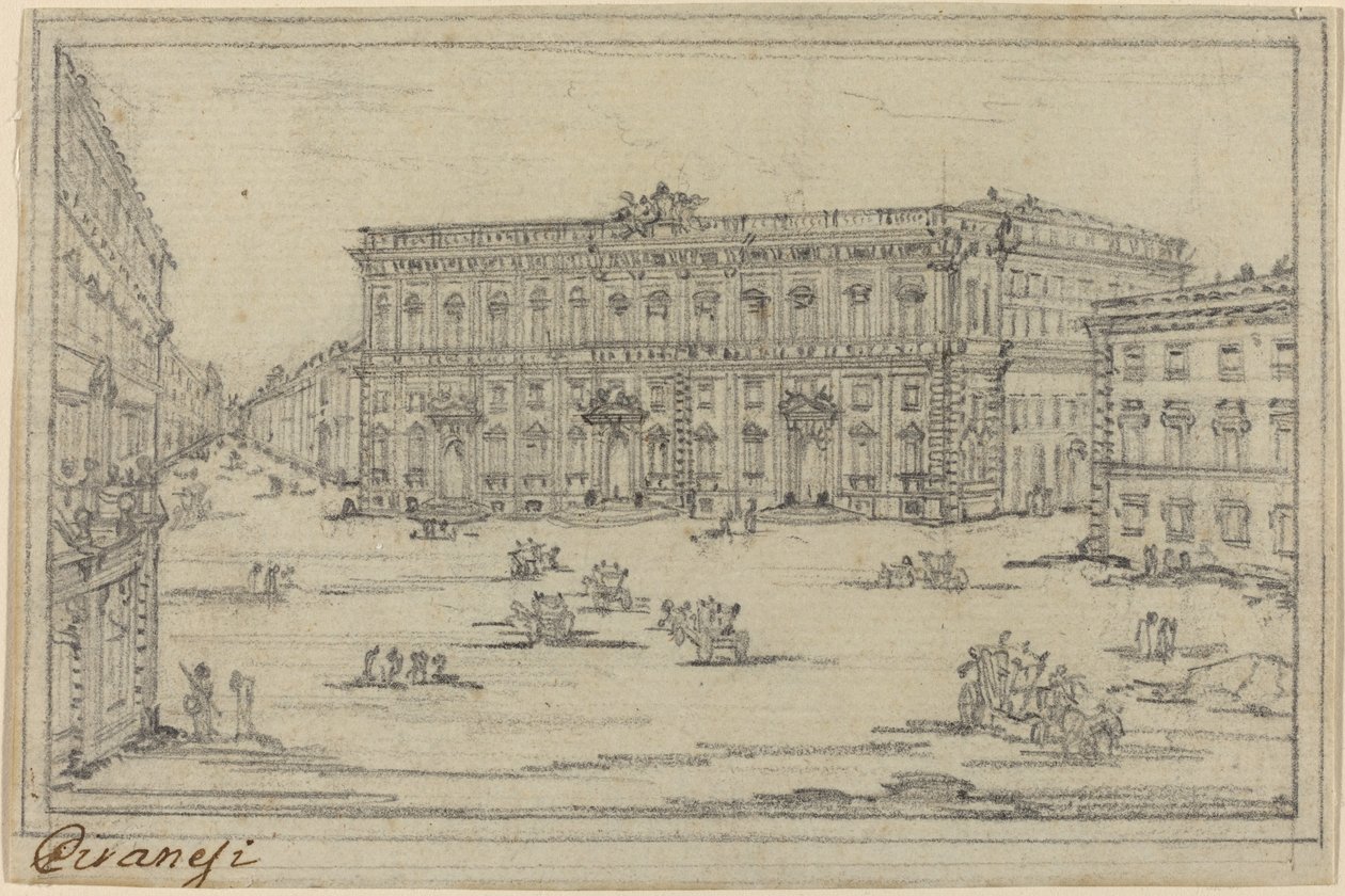 Palazzo della Consulta door Francesco Piranesi