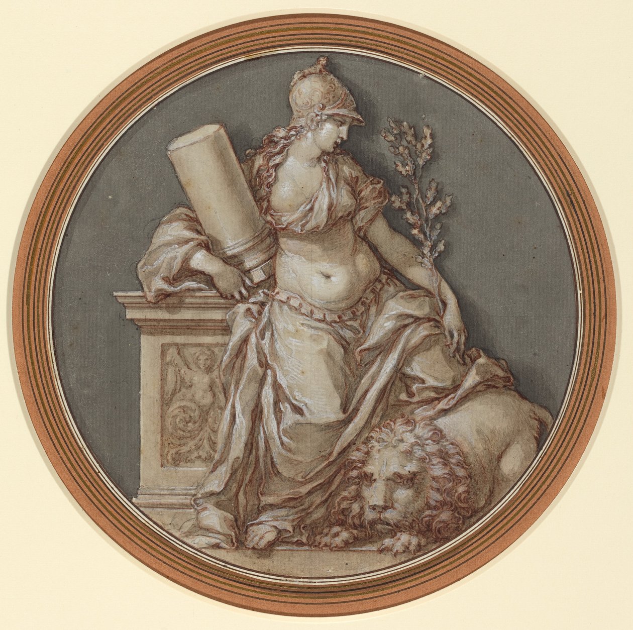 Allegorie van Moed door Francesco Rosaspina