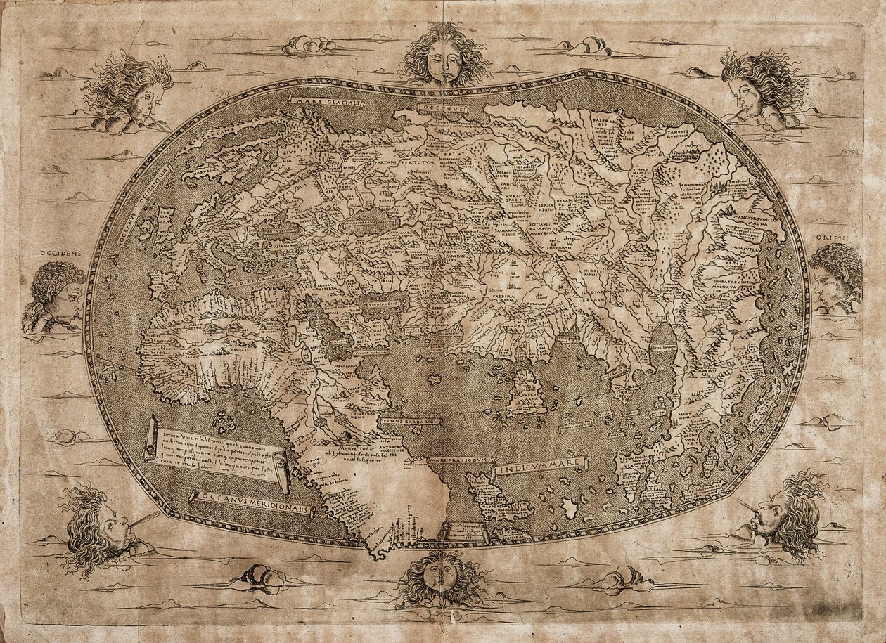 Planisfeer (Landau Finaly) door Francesco Rosselli