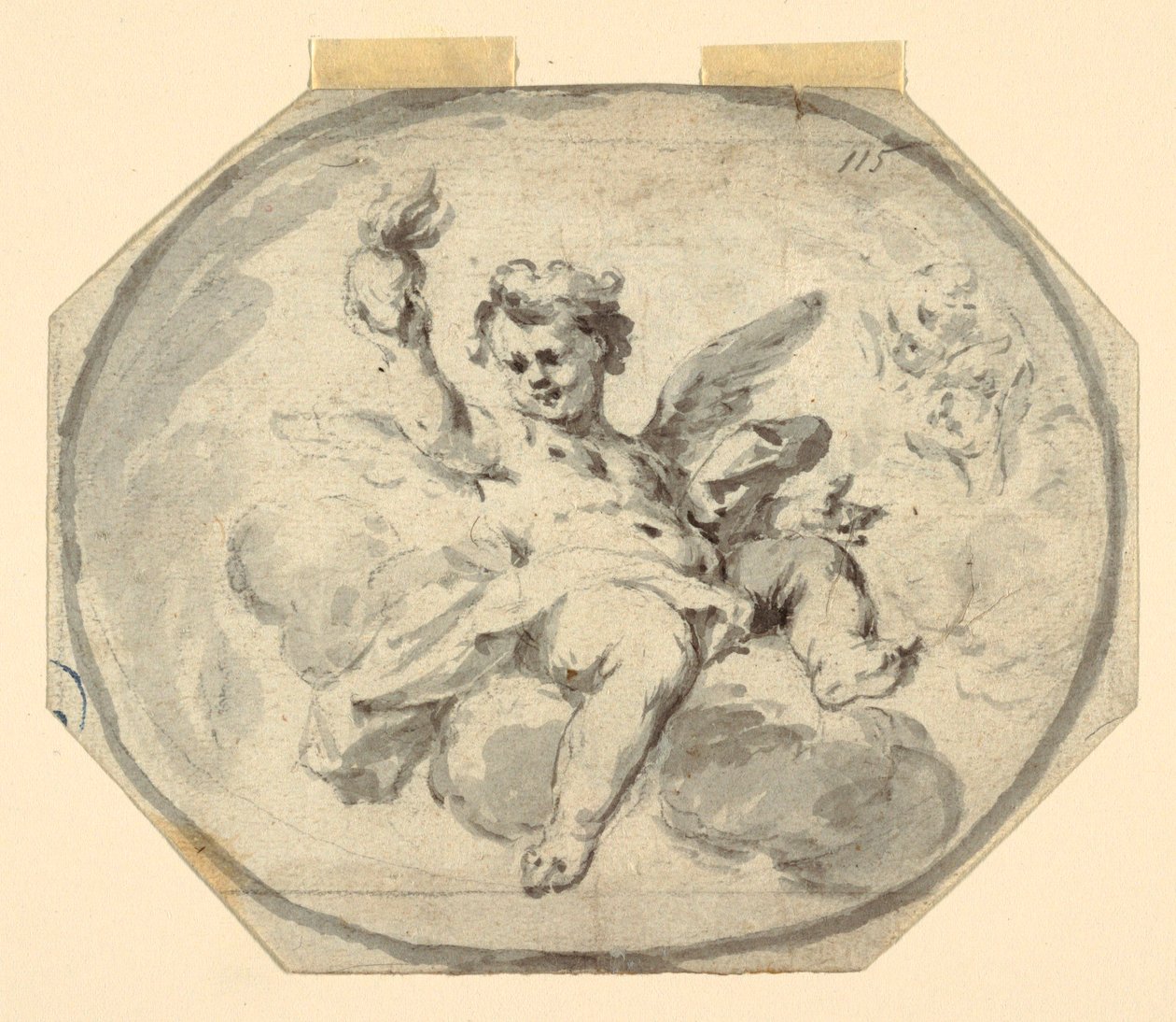 Ontwerp voor een Geschilderd Plafond door Francesco Saverio Mergolo