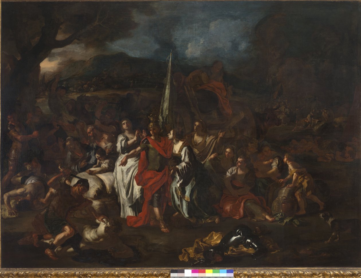 David, Overwinnaar van de Amalekieten door Francesco Solimena
