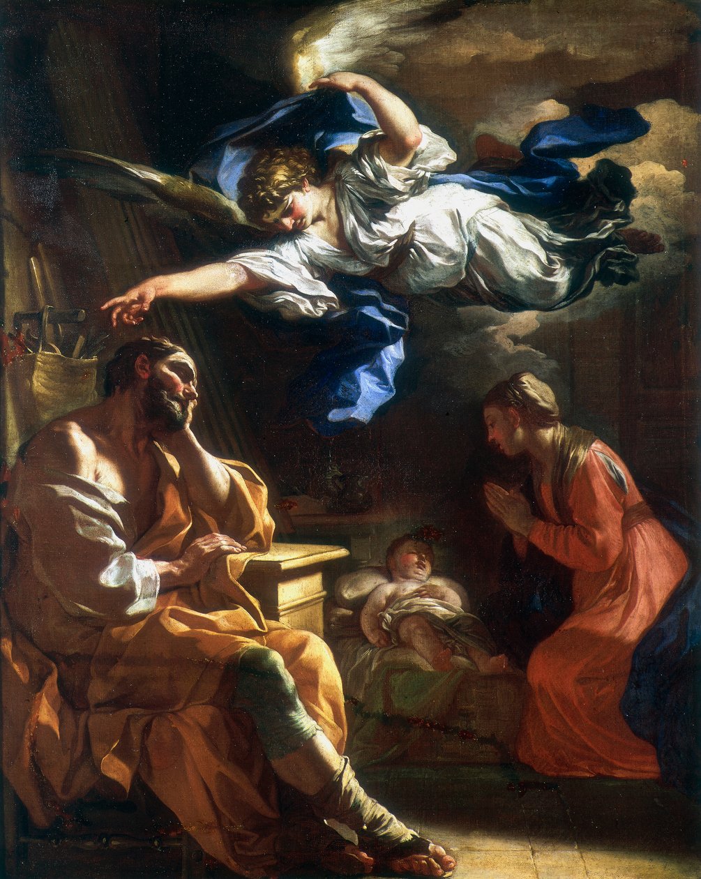 De Droom van Sint-Jozef door Francesco Solimena