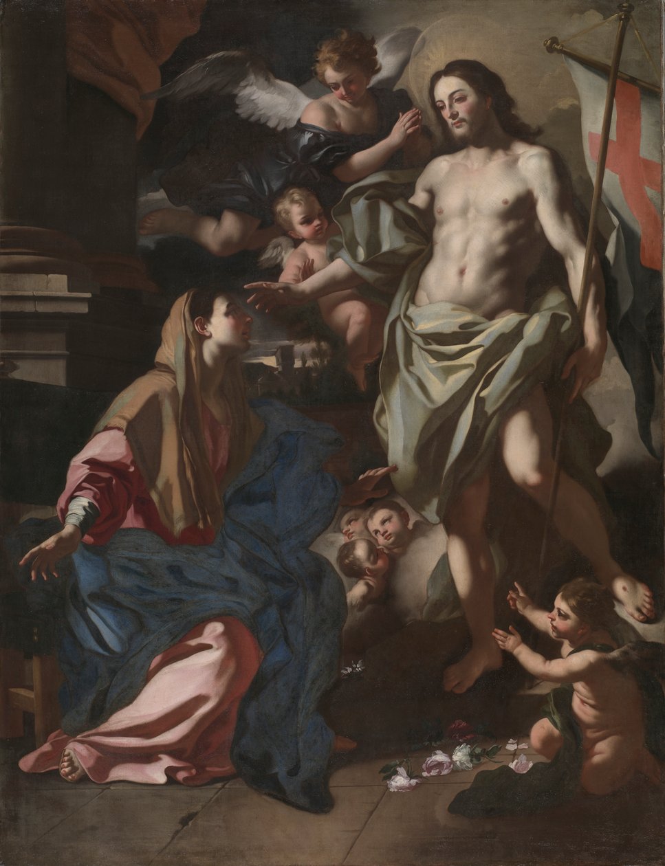 De Verrezen Christus Verschijnt aan de Maagd door Francesco Solimena