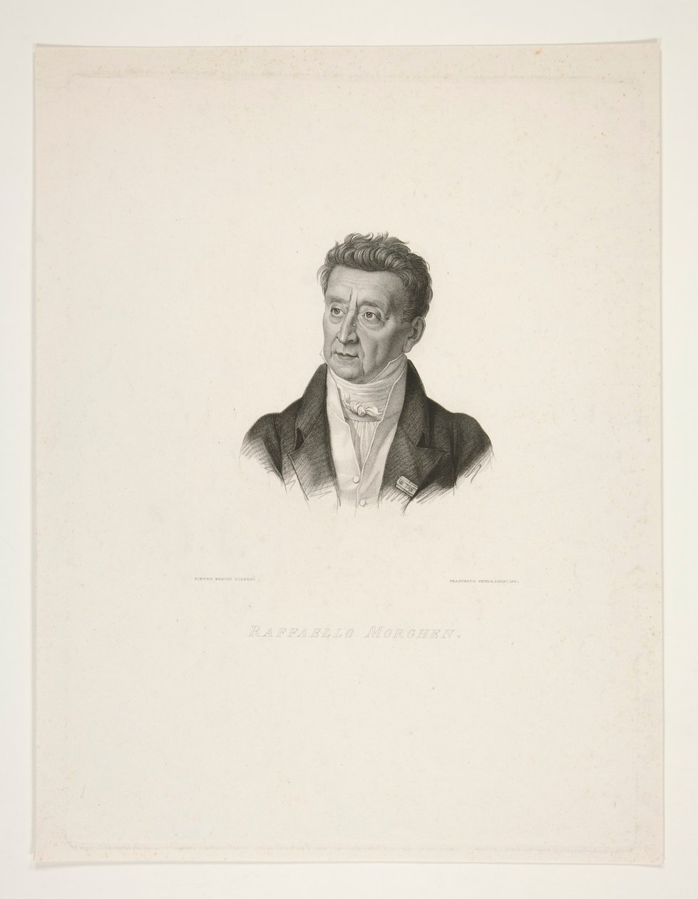 Portret van Raphael Morghen door Francesco Vendramini