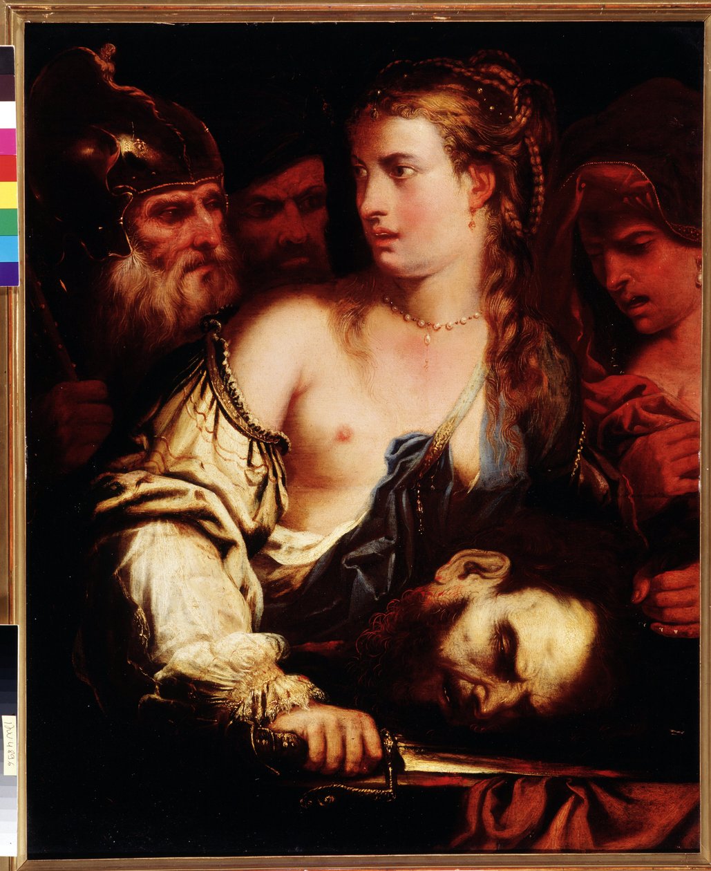 Judith met het hoofd van Holofernes door Francesco de (c.1600 54) Rosa