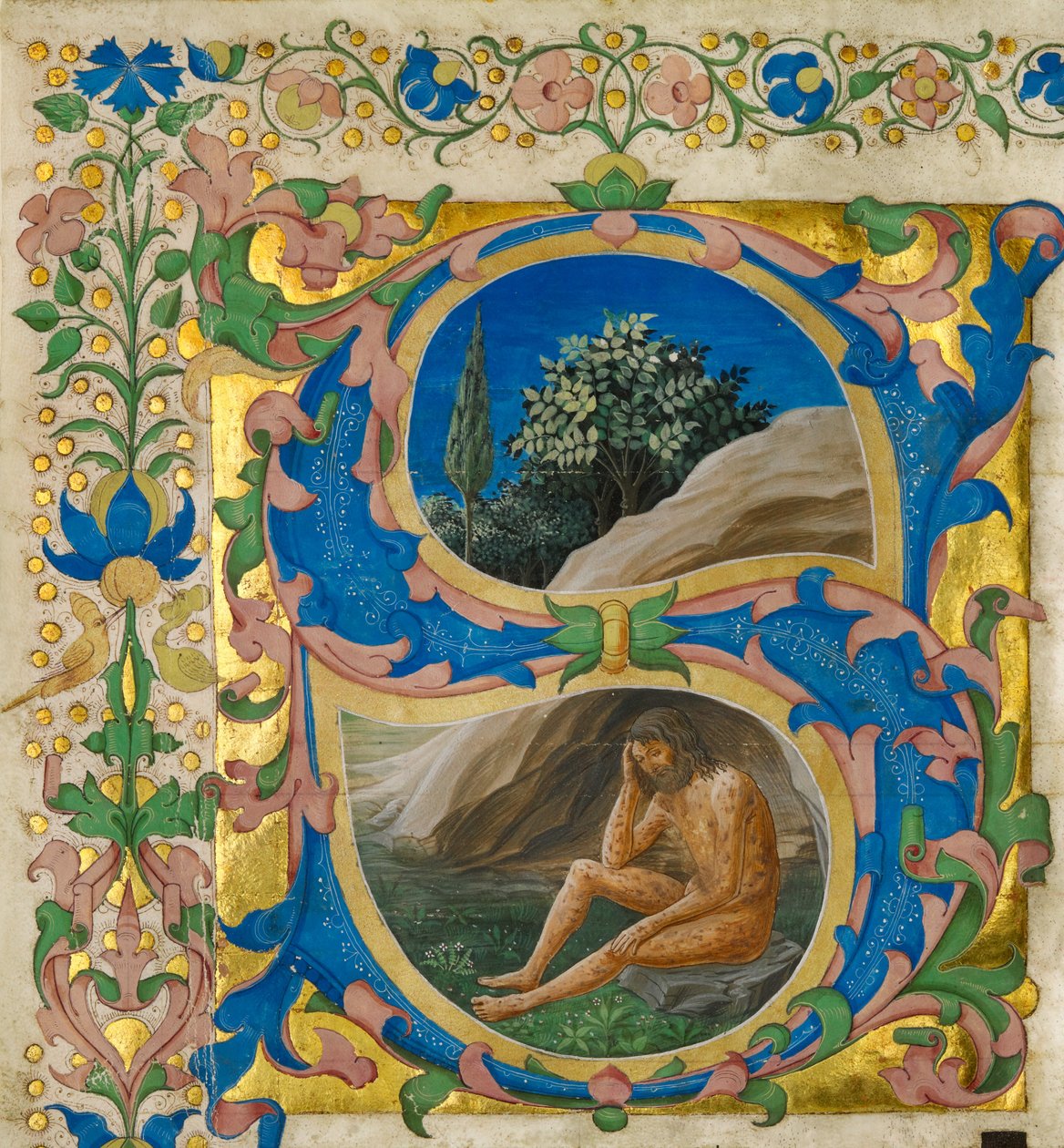Eerste S: Job door Francesco di Antonio del Chierico