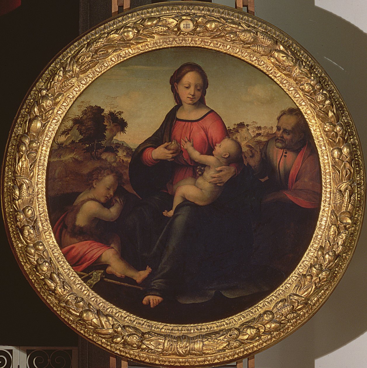 De Heilige Familie door Francesco di Cristofano Franciabigio