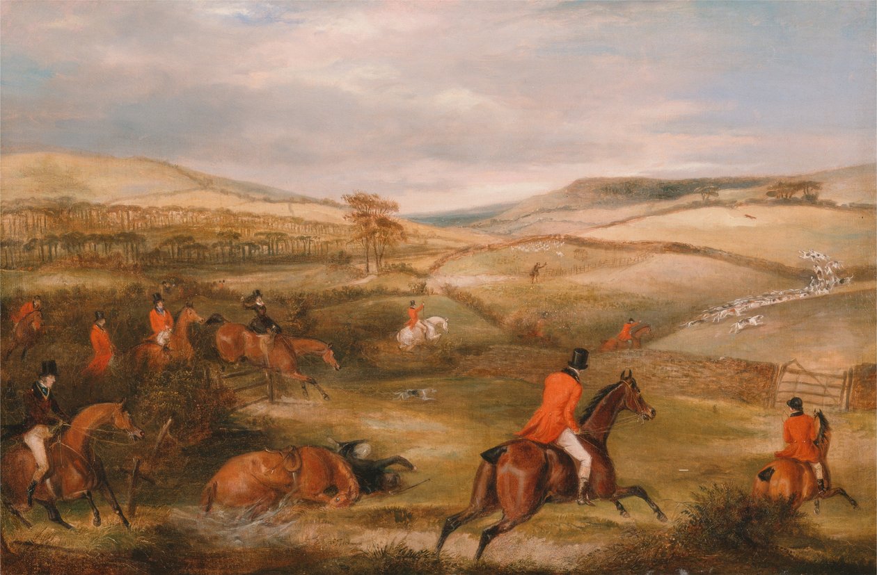 De Berkeley Hunt, 1842- De Achtervolging door Francis Calcraft Turner