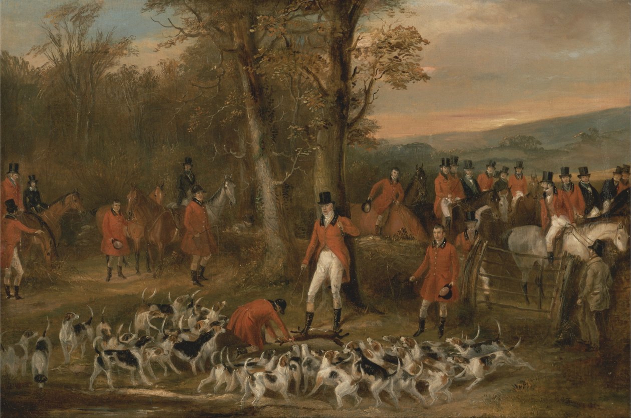 De Berkeley Hunt, 1842- De Dood door Francis Calcraft Turner