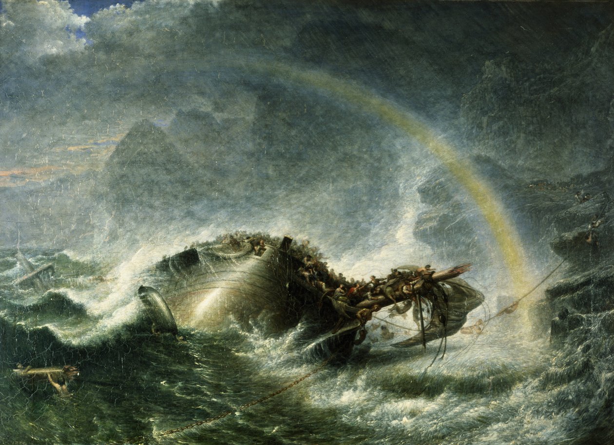 Het Schipbreuk, 1859 door Francis Danby