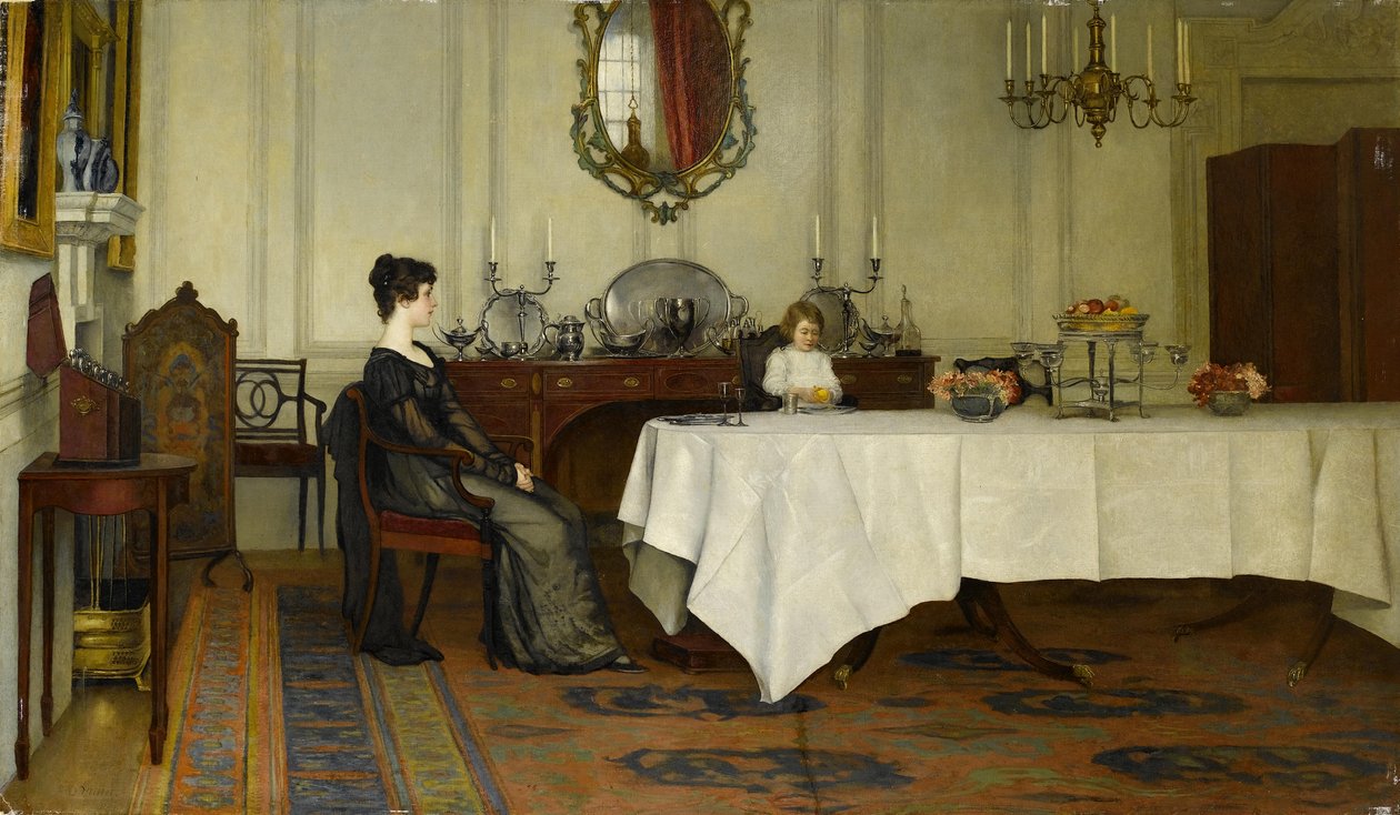 De Weduwe door Francis Davis Millet