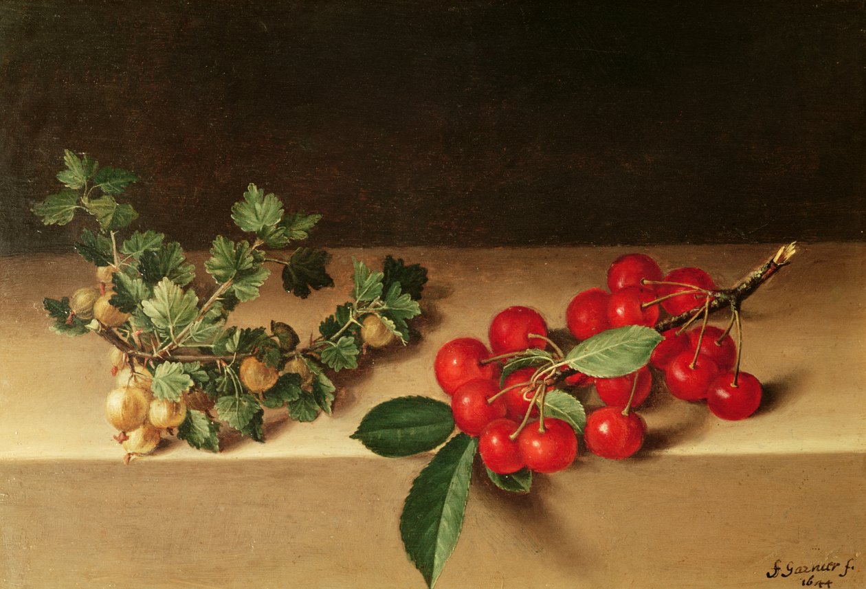 Fruit op de tafel, 1644 door Francis Garnier