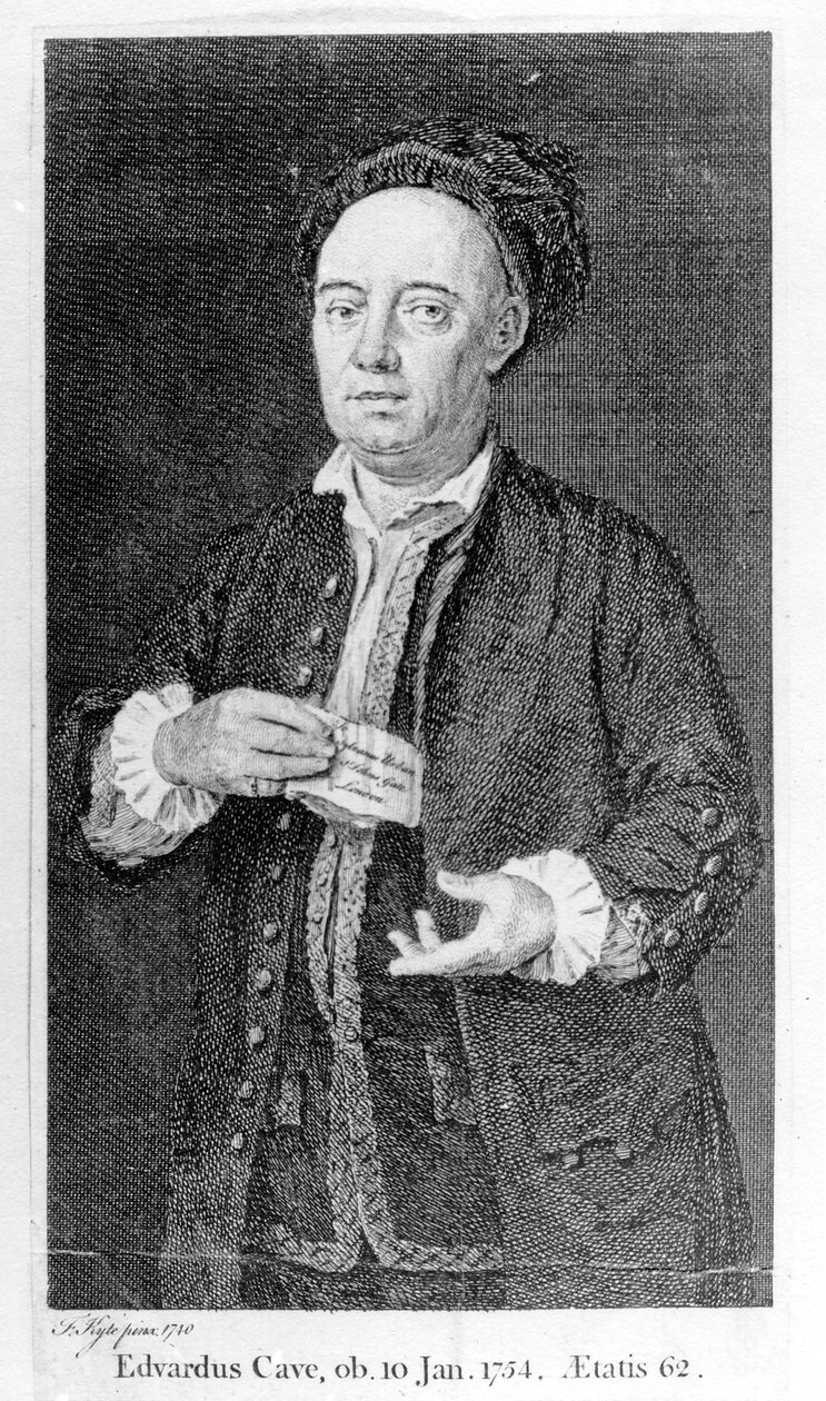 Edward Cave, gedrukt 1754 door Francis Kyte