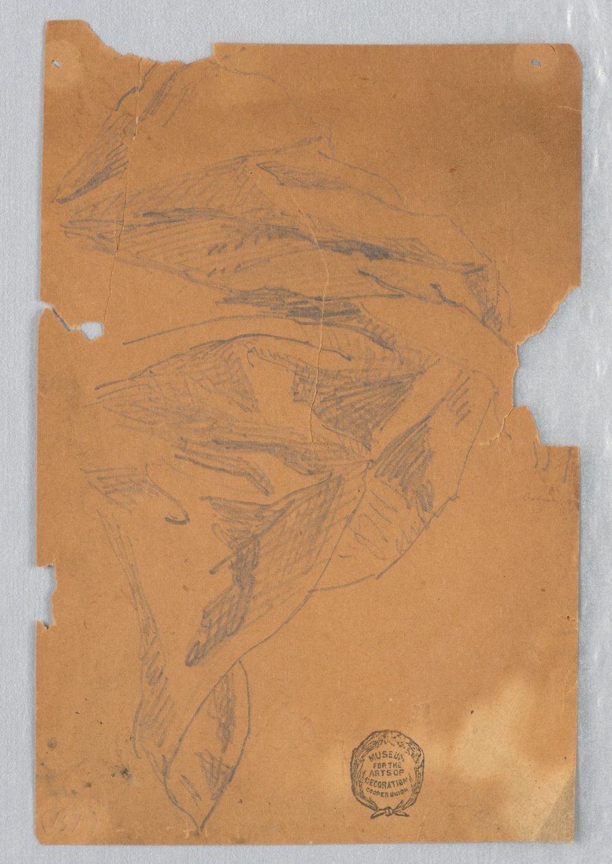Studie van draperie door Francis Augustus Lathrop