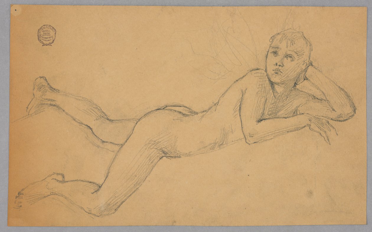 Studie van Naakte Figuur door Francis Augustus Lathrop