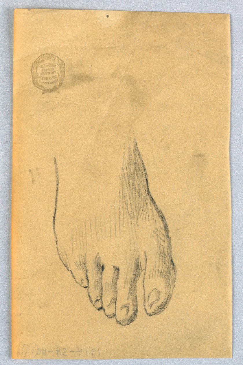 Studie van rechtervoet door Francis Augustus Lathrop