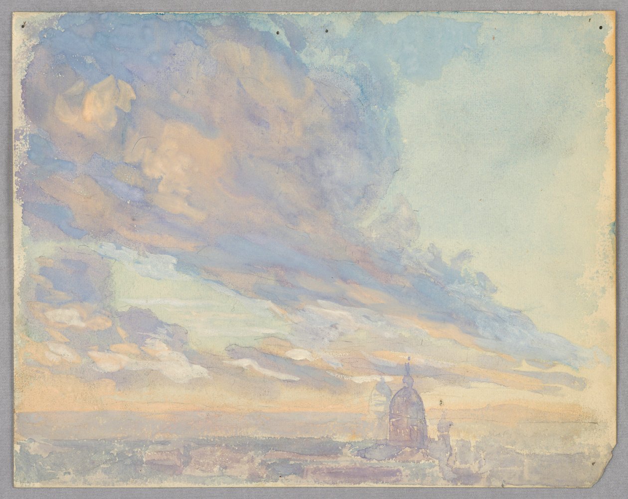Studie van wolken, Rome, Italië door Francis Augustus Lathrop
