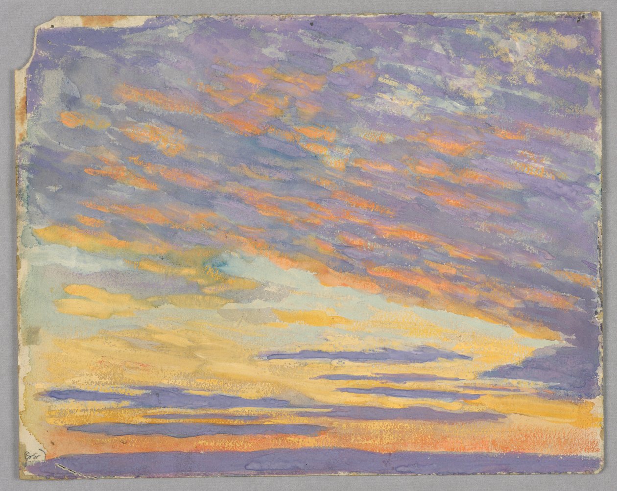 Studie van wolken, Rome, Italië door Francis Augustus Lathrop