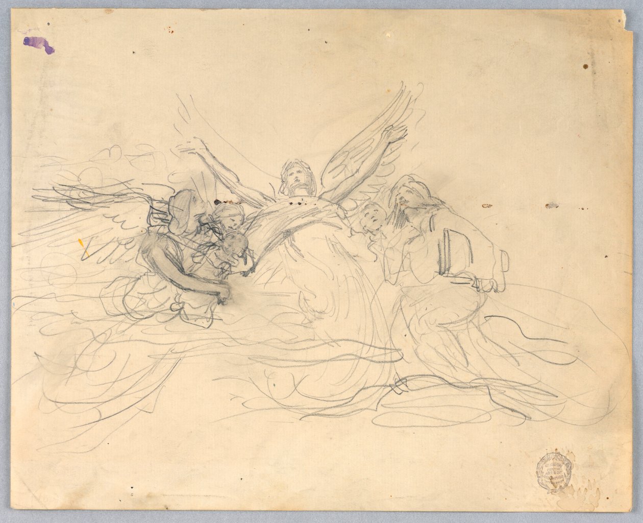Aanbiddende engelen door Francis Augustus Lathrop