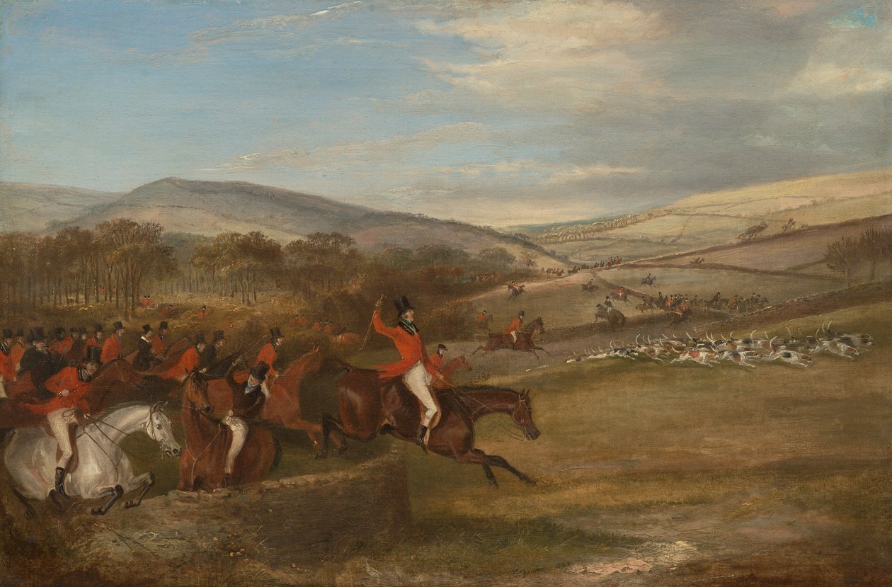 De Berkeley Hunt, 1842: Volle vaart door Francis Calcraft Turner