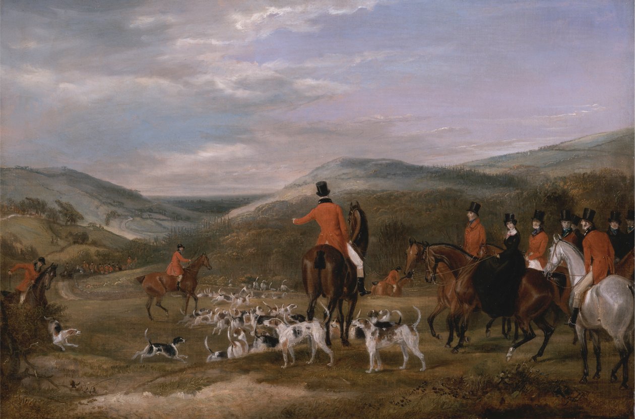 De Berkeley Hunt, 1842: De ontmoeting door Francis Calcraft Turner
