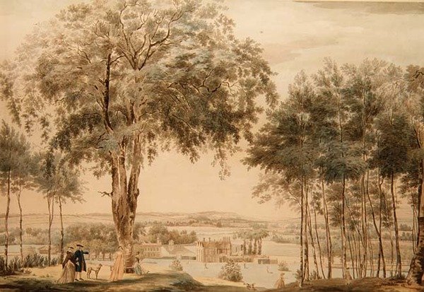 Purley Hall, Berks door Francis Cotes