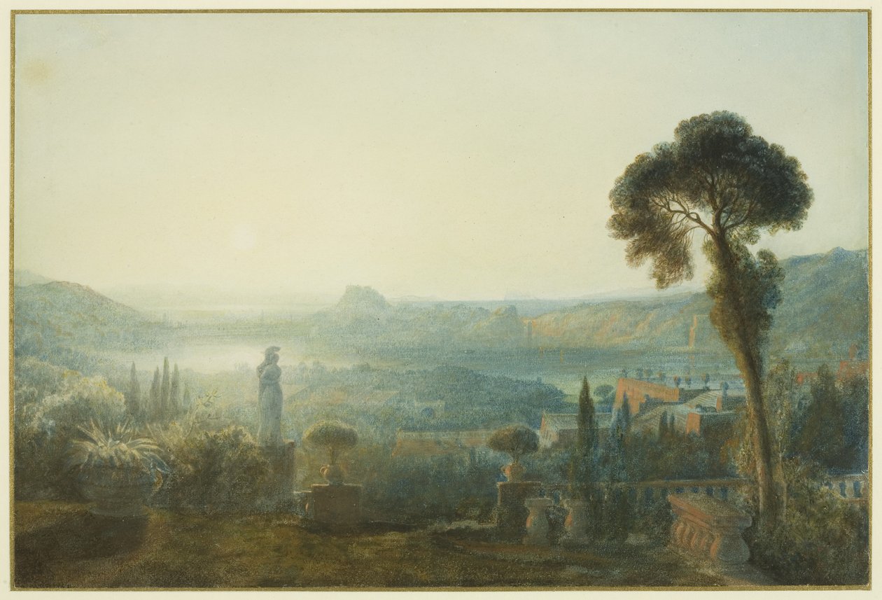 Een oude tuin door Francis Danby