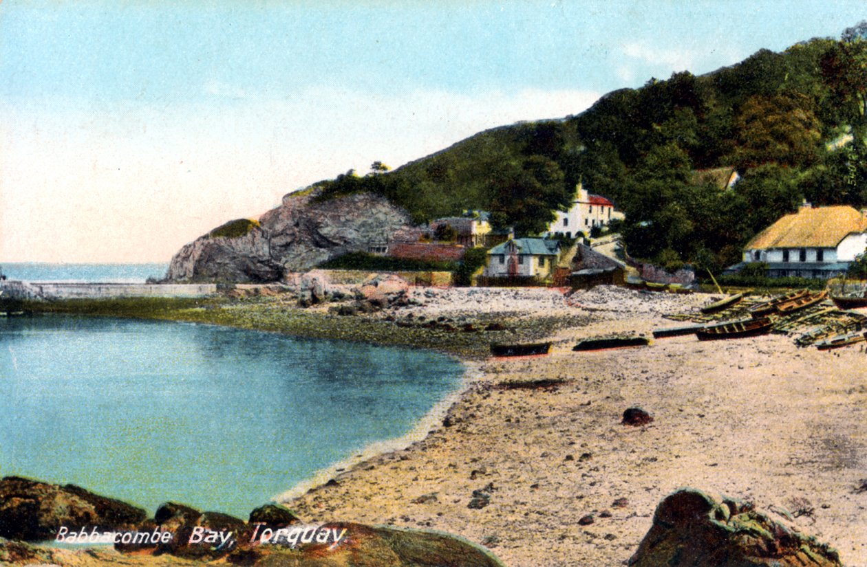 Babbacombe baai, Torquay, Devon, 20e eeuw door Francis Frith
