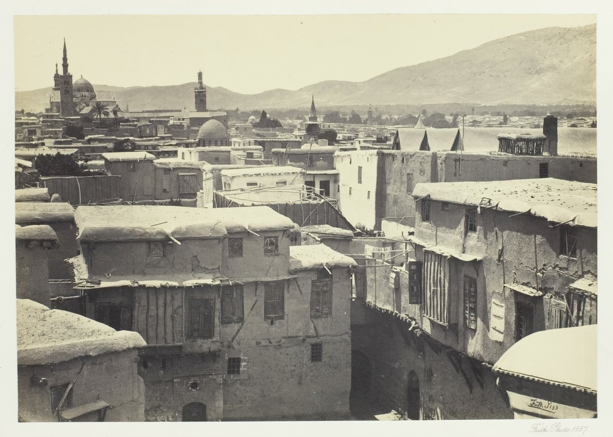 Damascus, 1857 door Francis Frith