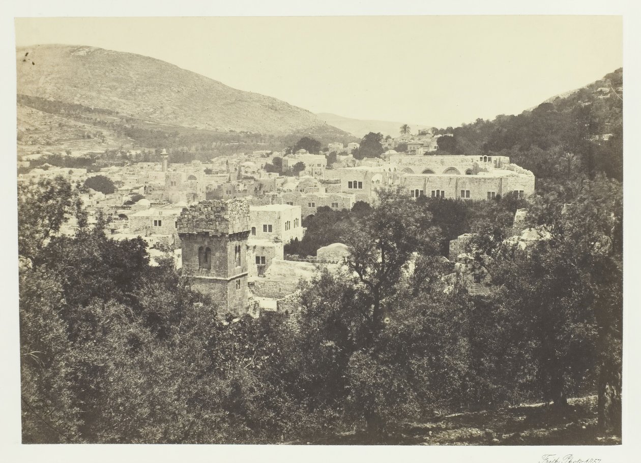 Nablous, het oude Sichem, 1857 door Francis Frith