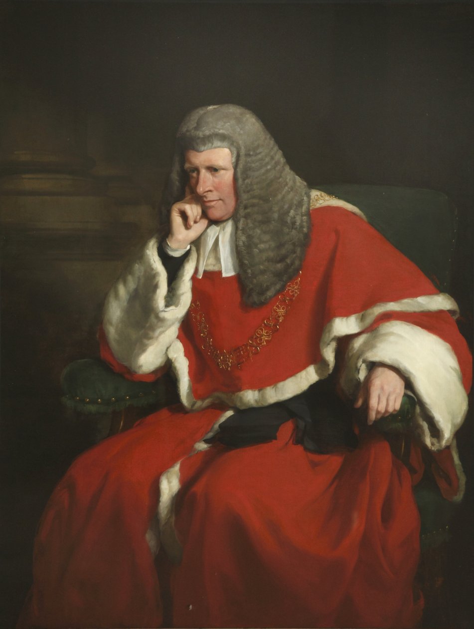 Sir William Erle, opperrechter door Francis Grant