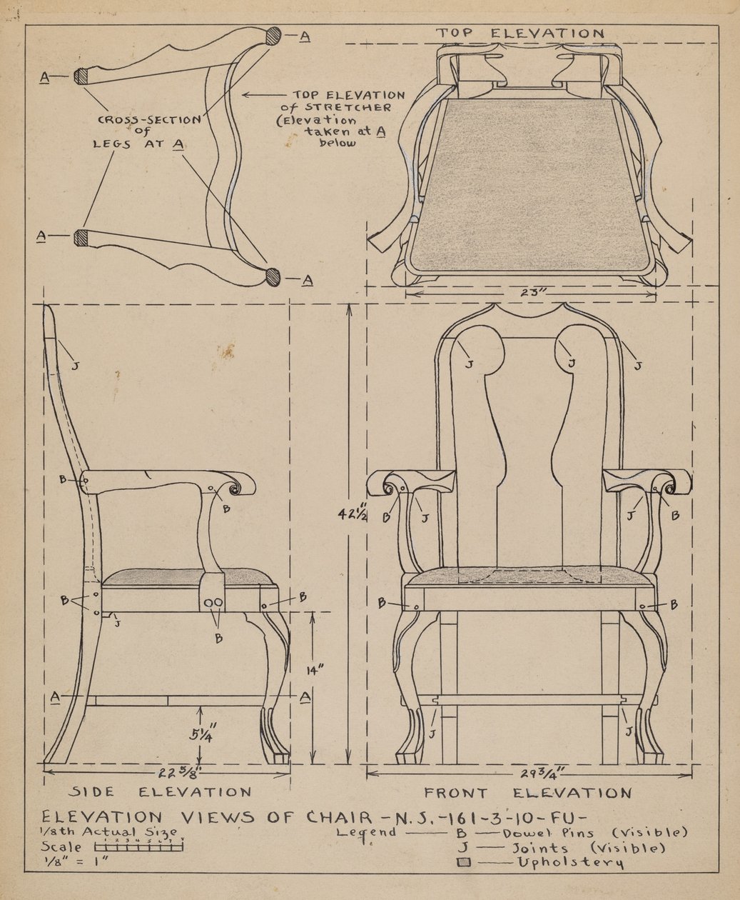 Stoel door Francis Law Durand