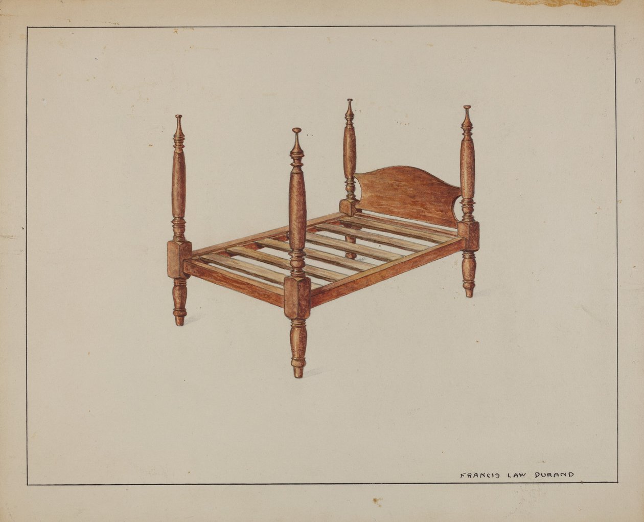 Poppenbed door Francis Law Durand
