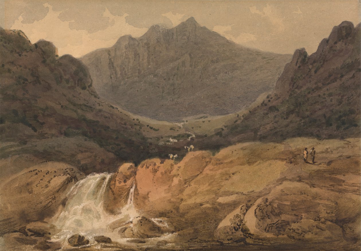 Cader Idris, Noord-Wales door Francis Nicholson