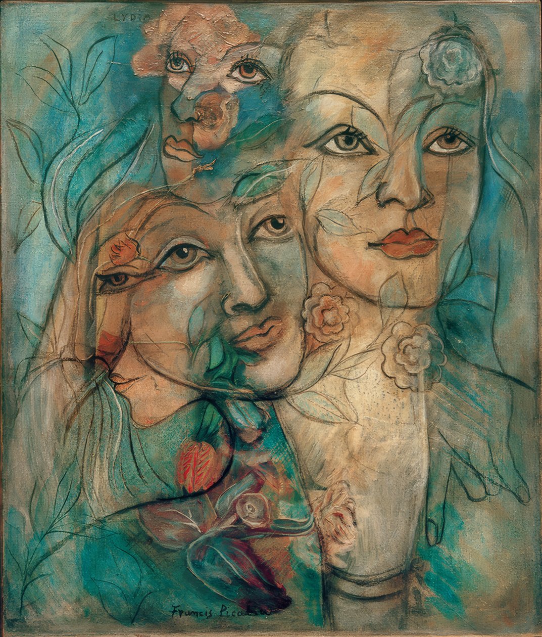 Lydia - Transparantie door Francis Picabia