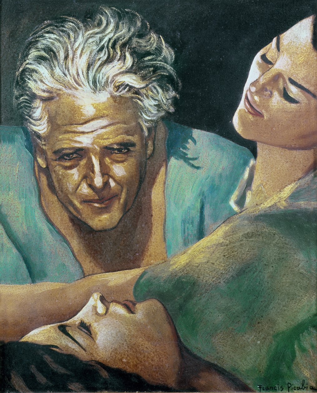 Zelfportret, ca.1940 (olieverf op doek) door Francis Picabia