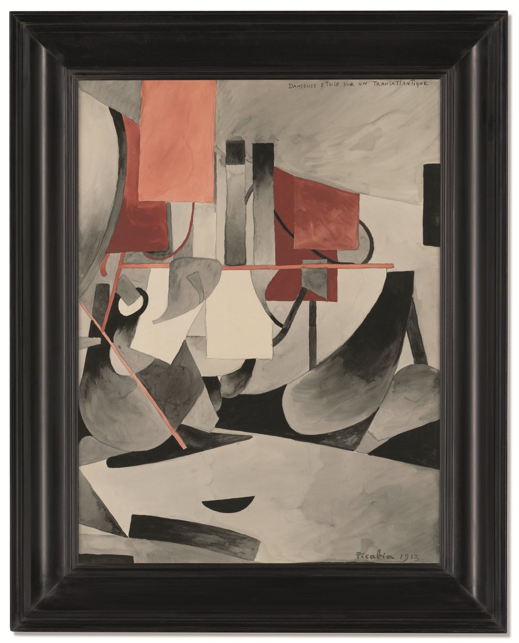 Star-Dancer op een trans-Atlantisch lijnschip door Francis Picabia