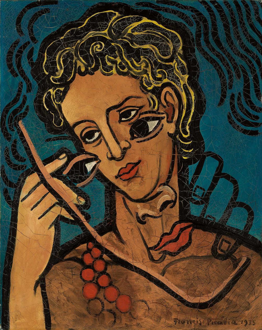 Transparantie (Twee hoofden) door Francis Picabia