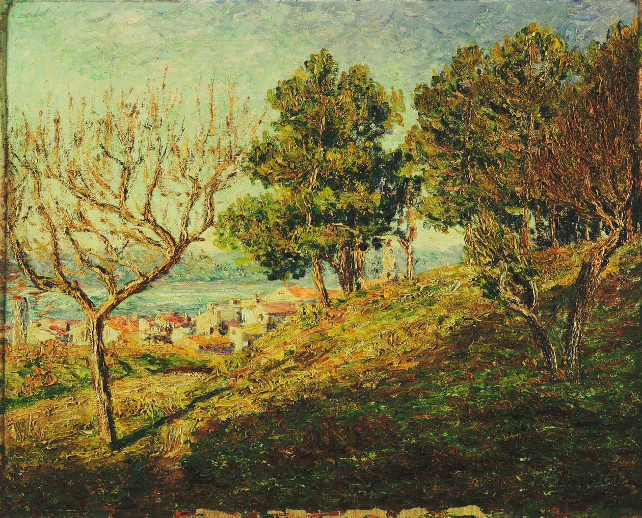 Uitzicht op Saint-Tropez; Vue de Saint-Tropez door Francis Picabia