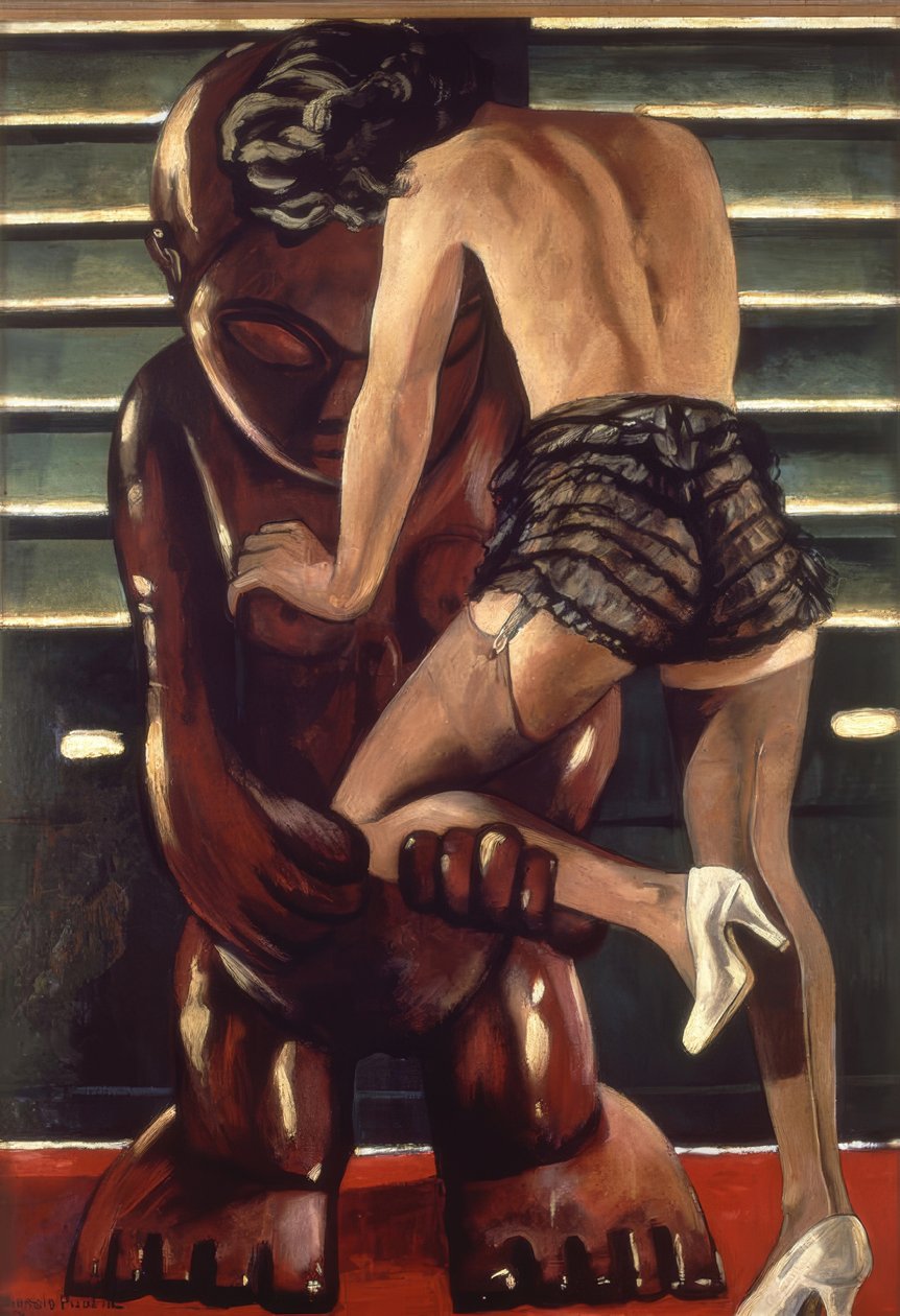 Vrouw met idool door Francis Picabia