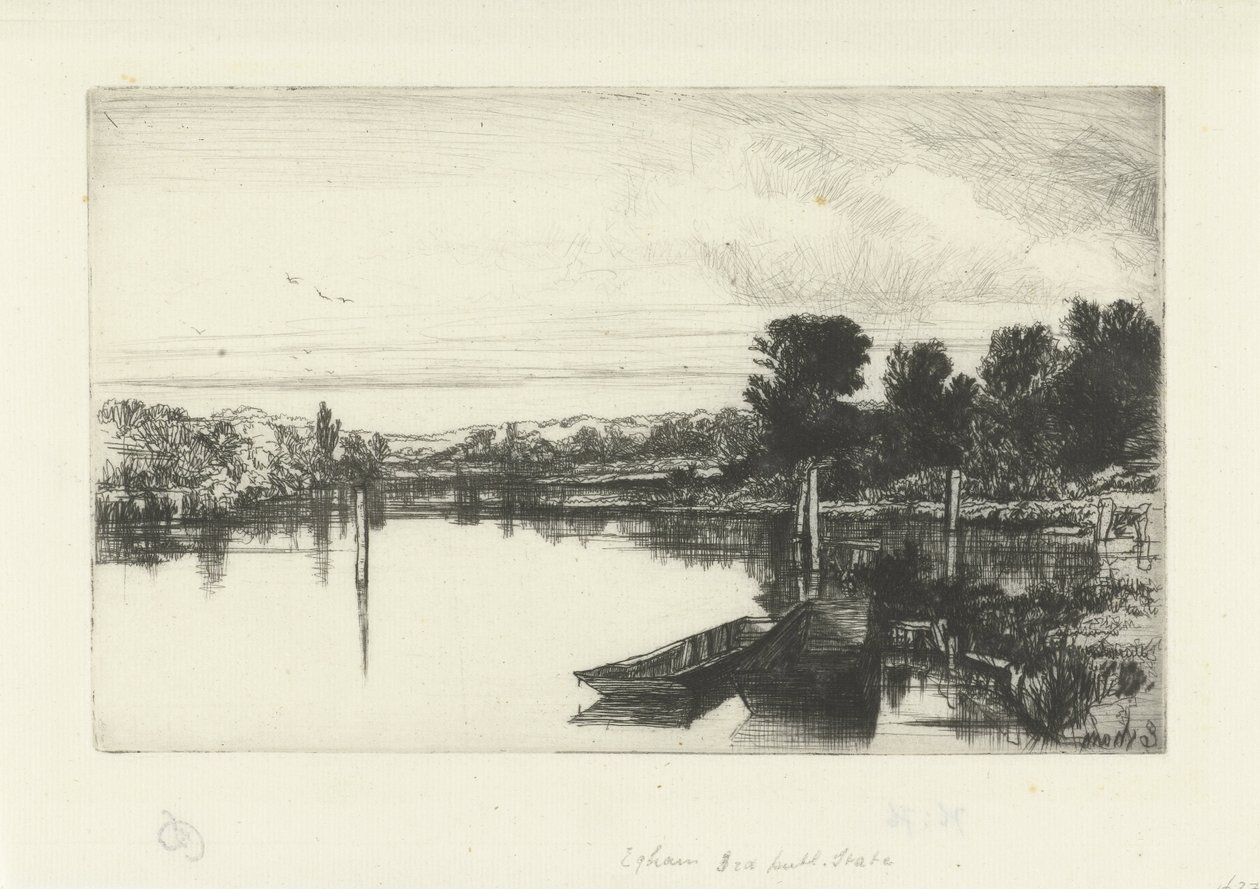 Egham door Francis Seymour Haden (Sir)