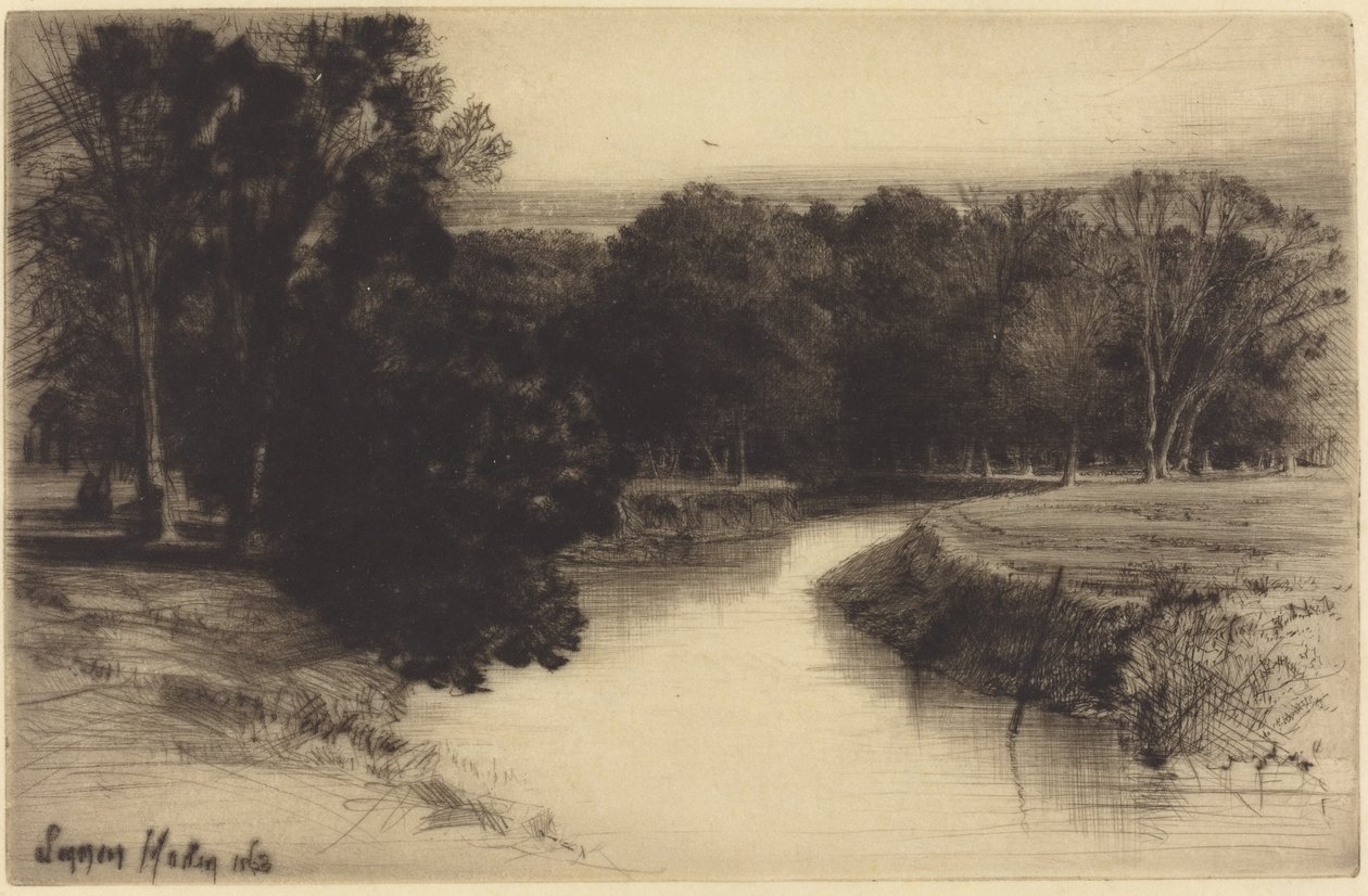 Een Zonsondergang in Ierland door Francis Seymour Haden