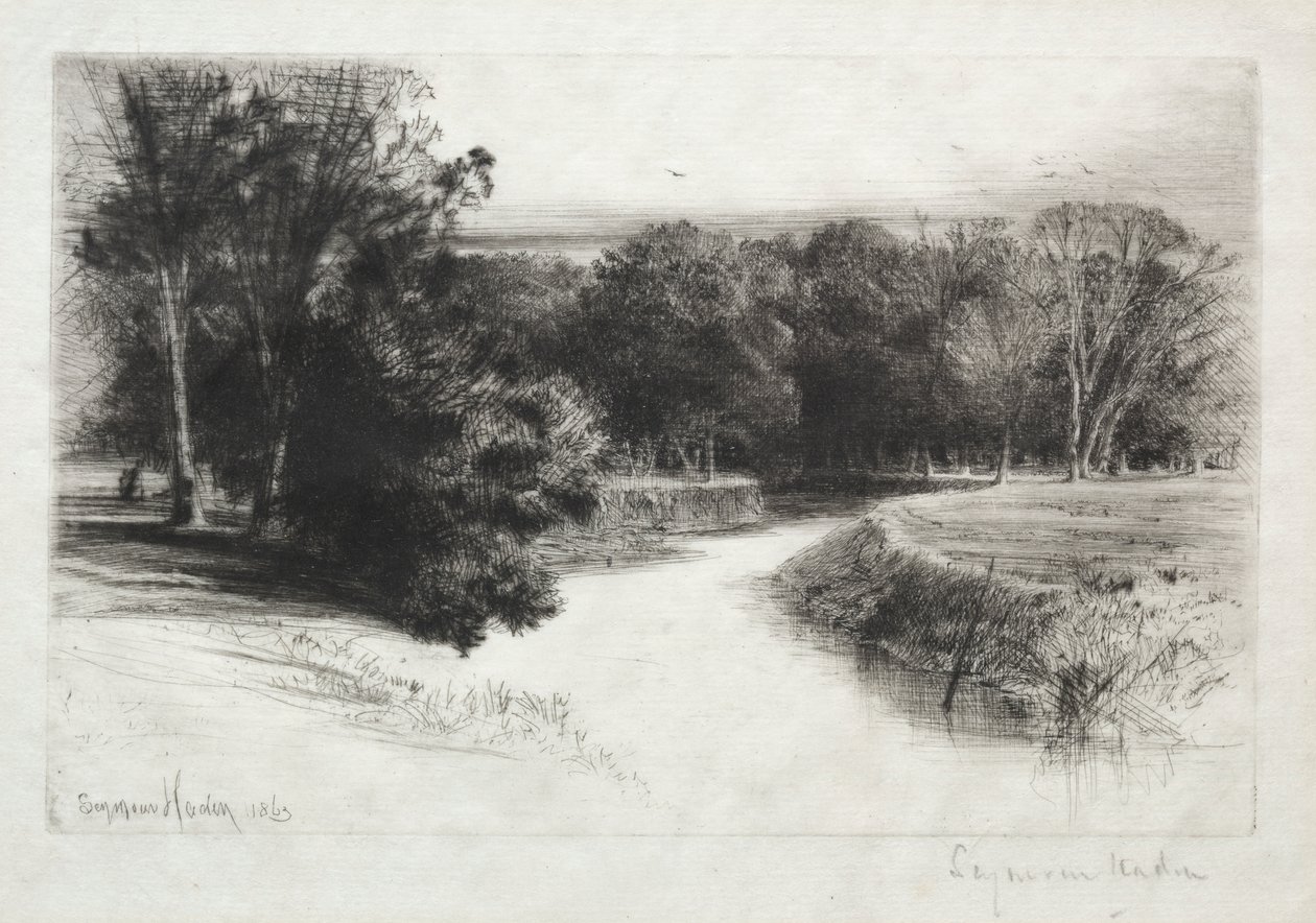 Een Zonsondergang in Ierland door Francis Seymour Haden