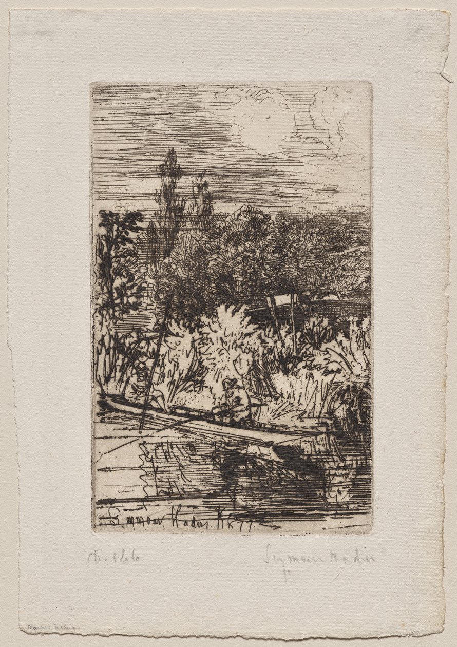 Barbeel vissen door Francis Seymour Haden