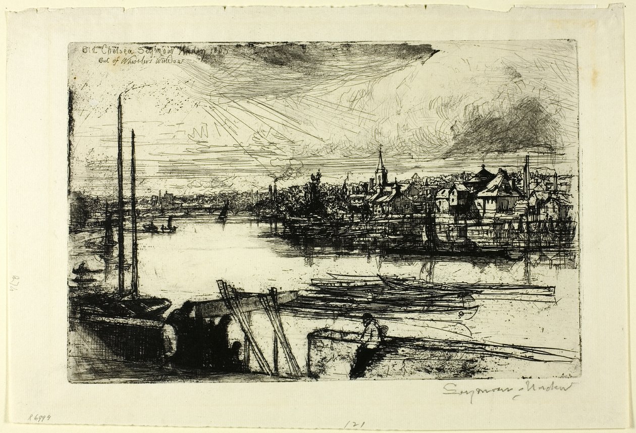 Battersea Reach door Francis Seymour Haden