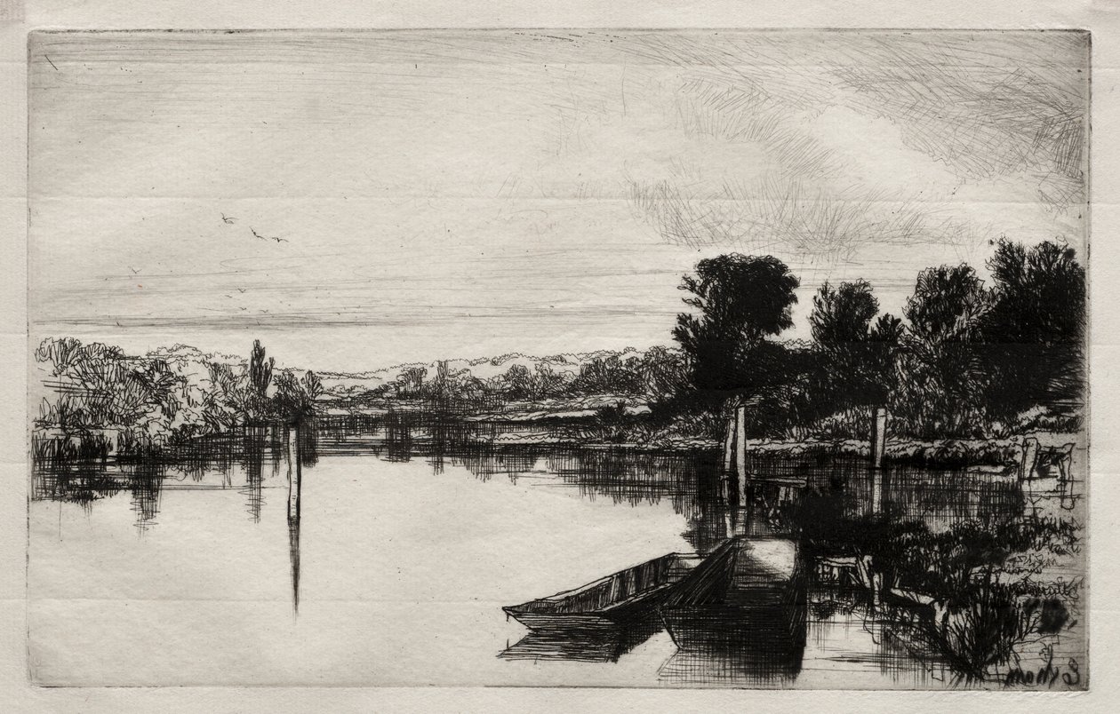 Egham, 1859 door Francis Seymour Haden