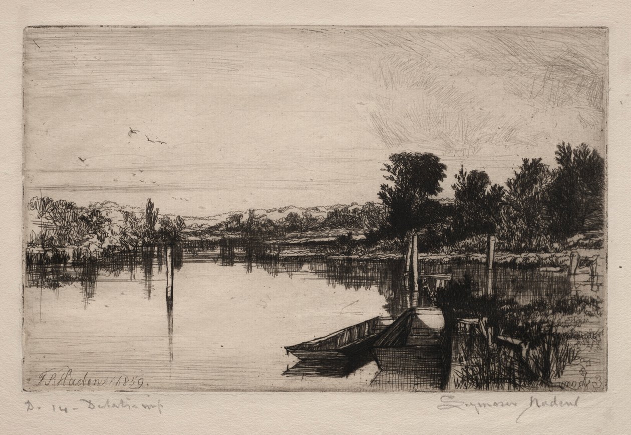 Egham, 1859 door Francis Seymour Haden