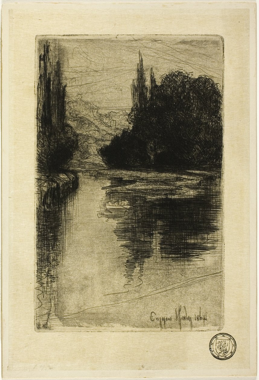 Avond door Francis Seymour Haden